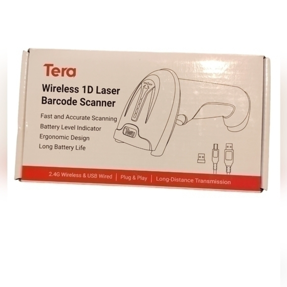 Tera Wireless 1d Laser Barcode Scanner